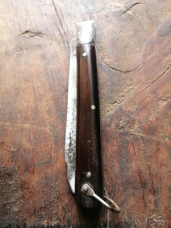 Gold penknife teakwood scales