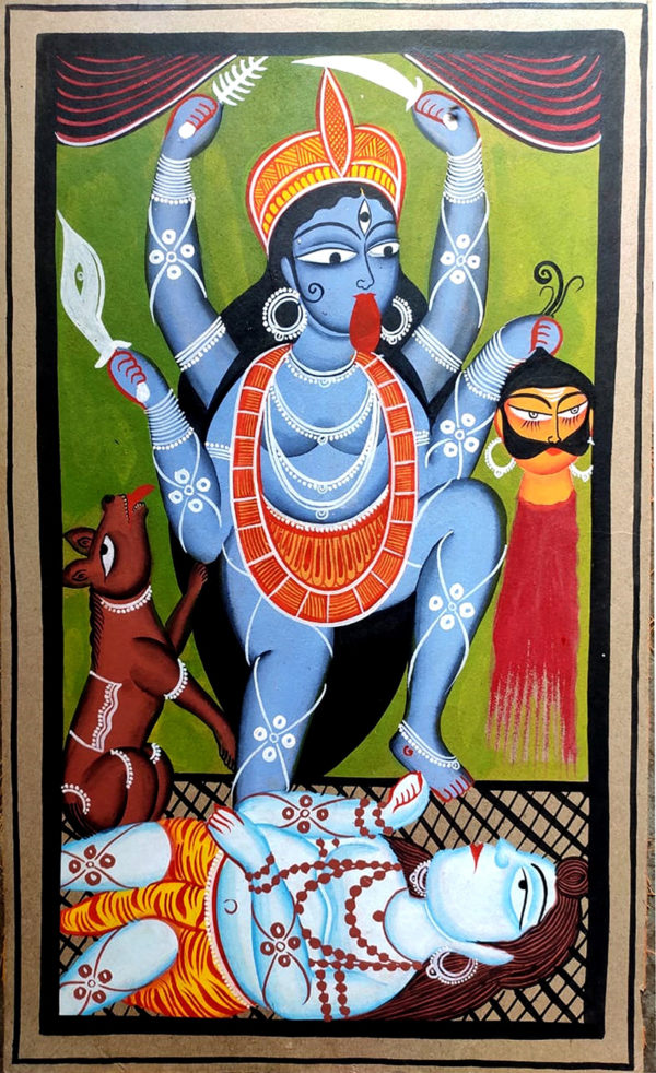 Kali over Shiva - Kalighat